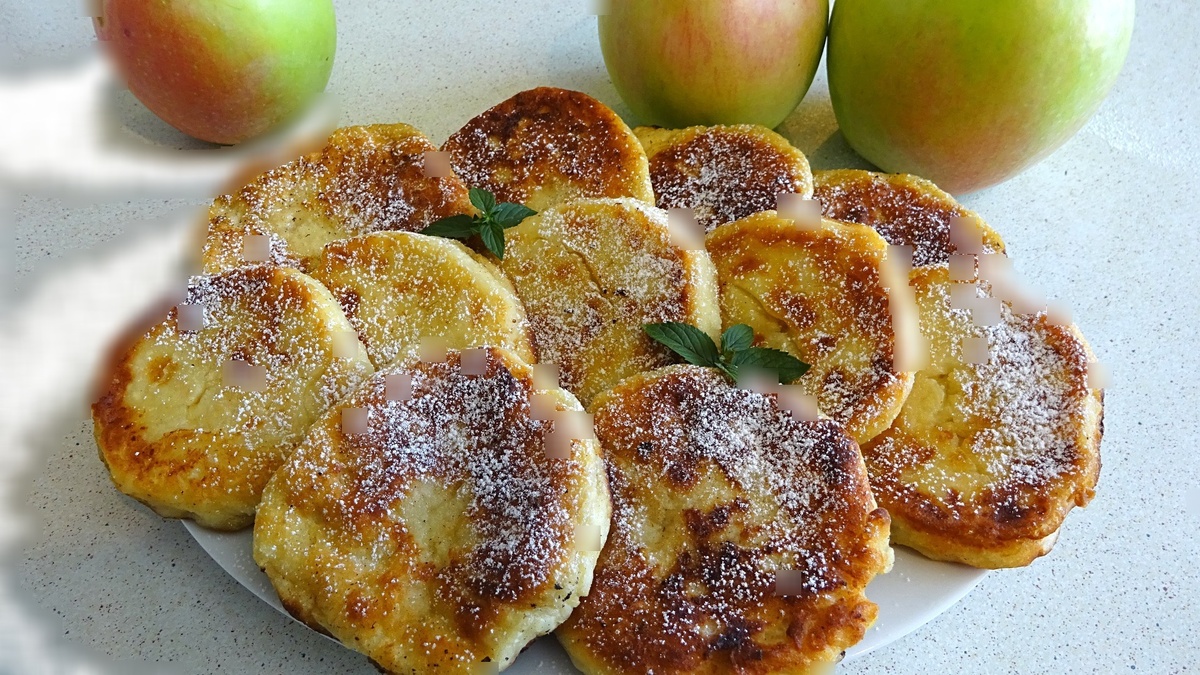 Запечённые сырники.