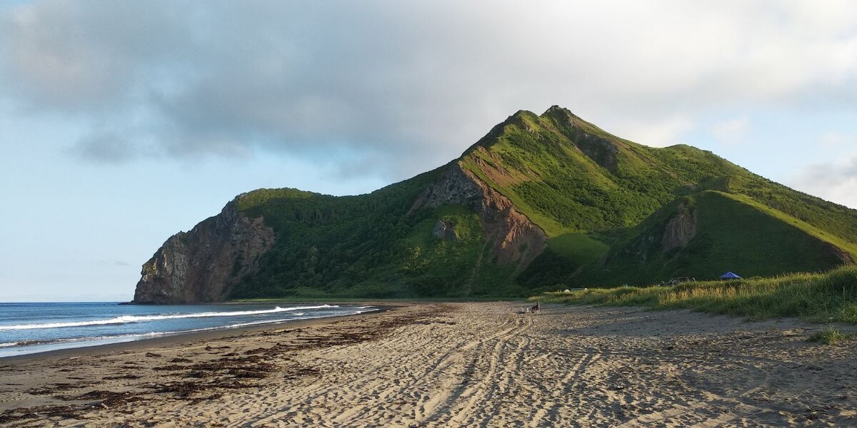 Вид на пик Смелый с места нашей ночёвки