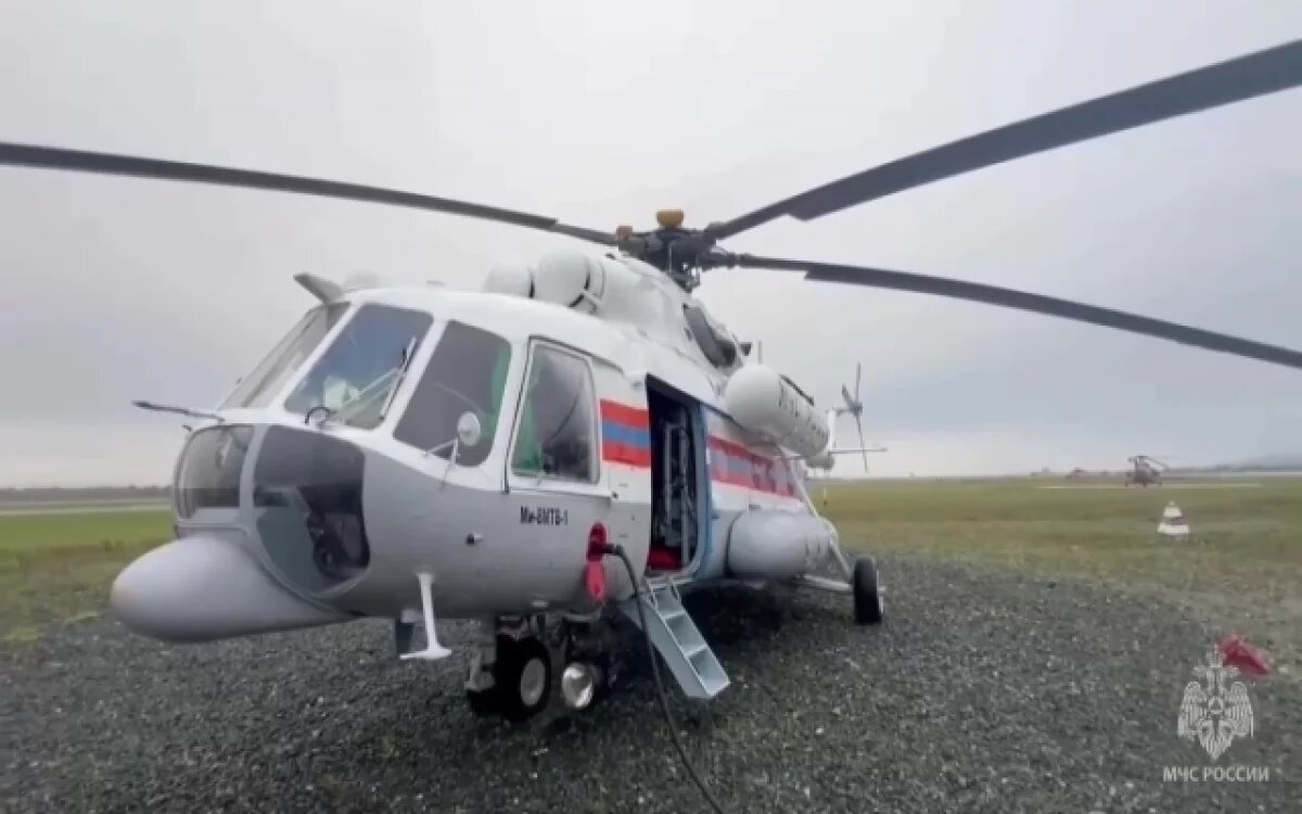    Вертолет Ми-8 вылетел на поиски пропавшей группы туристов на Курилах