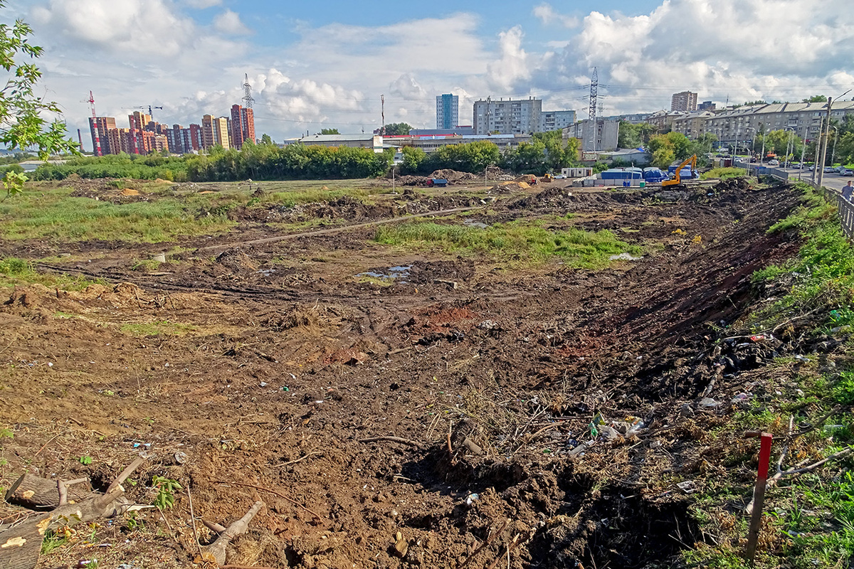     Площадка под строительство метродепо Красноярска на ул. Высотной