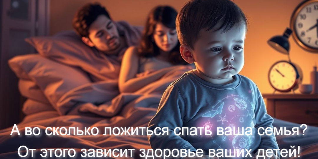 А во сколько ложиться спать ваша семья? От этого зависит здоровье ваших детей!