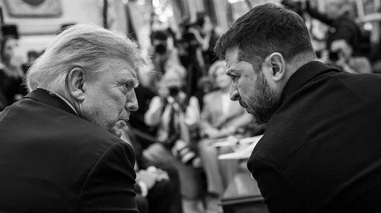    HOTO BY DANIEL TOROK Дональд Трамп и киевский лидер Владимир Зеленский
