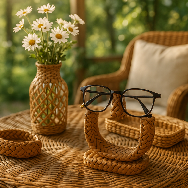    Как легко и быстро сделать ротанговый держатель для очков: уютный DIY проект для веранды Loza