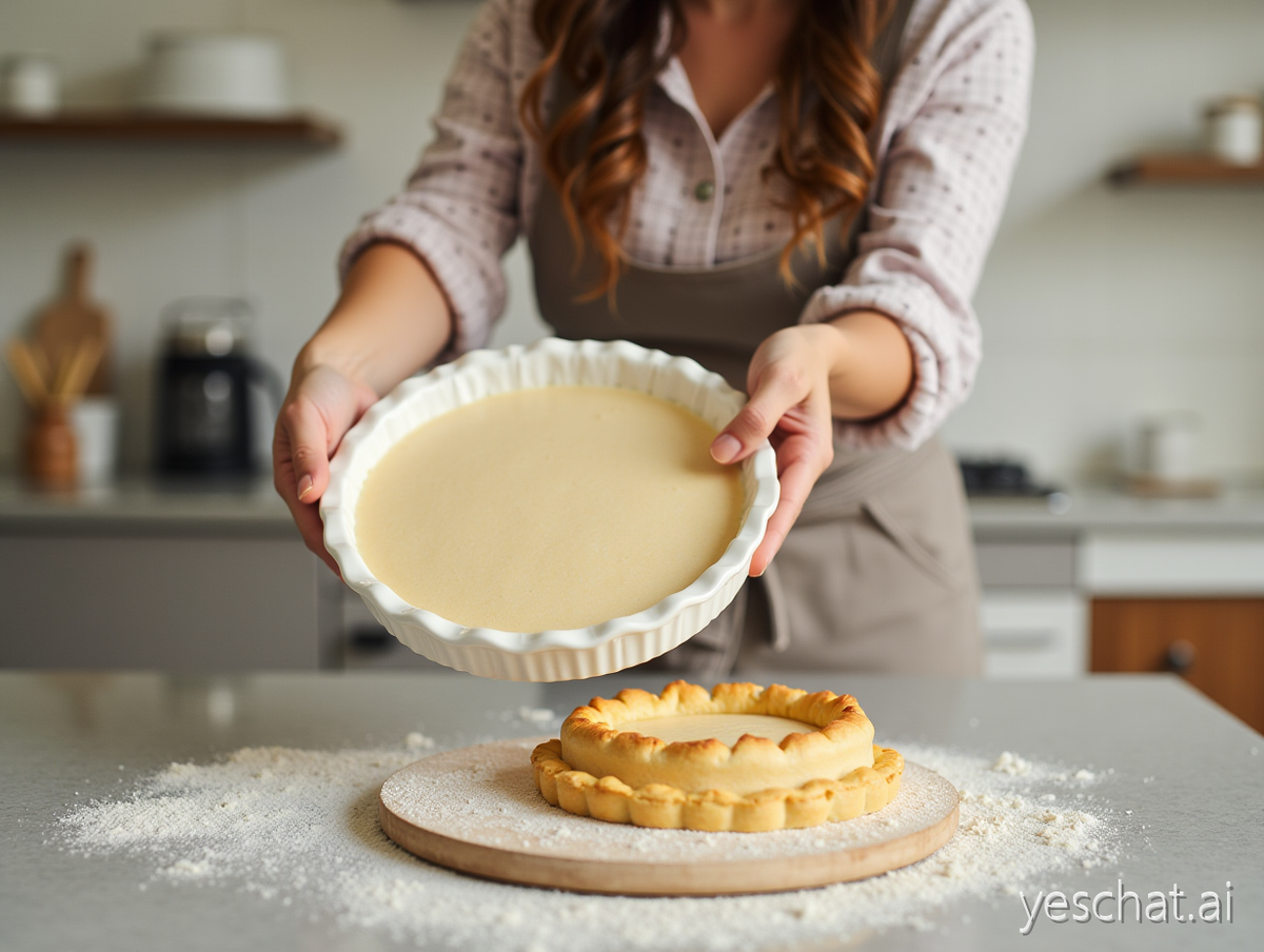 Приготовление пирога.