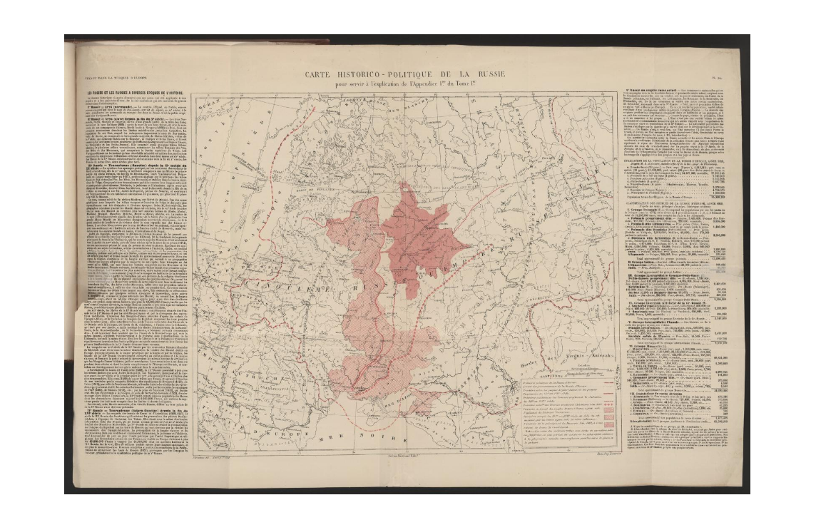 Черкесия на карте издания "Путешествие в Южную Россию и Крым через Венгрию, Валахию и Молдавию, совершенное в 1837 году господином Анатолем де Демидофф"