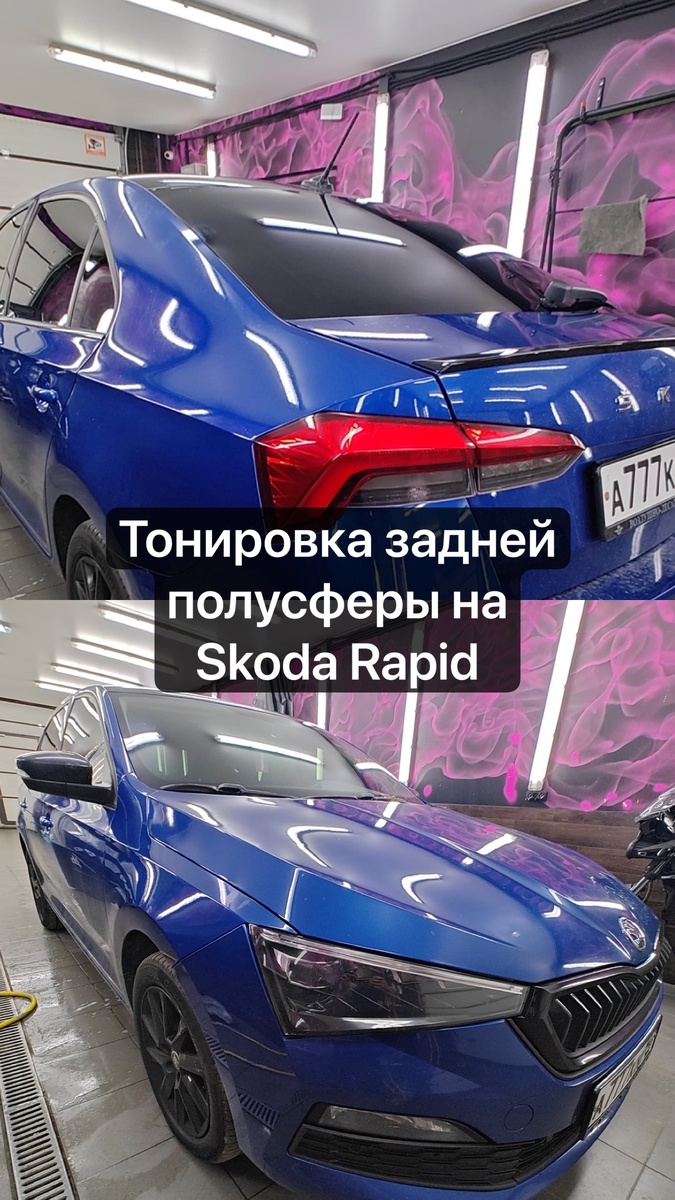 Тонировка Шкода Рапид в СПб