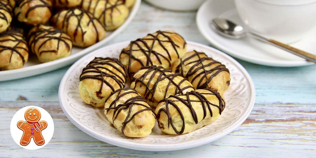 Мини-эклеры с необычным кремом