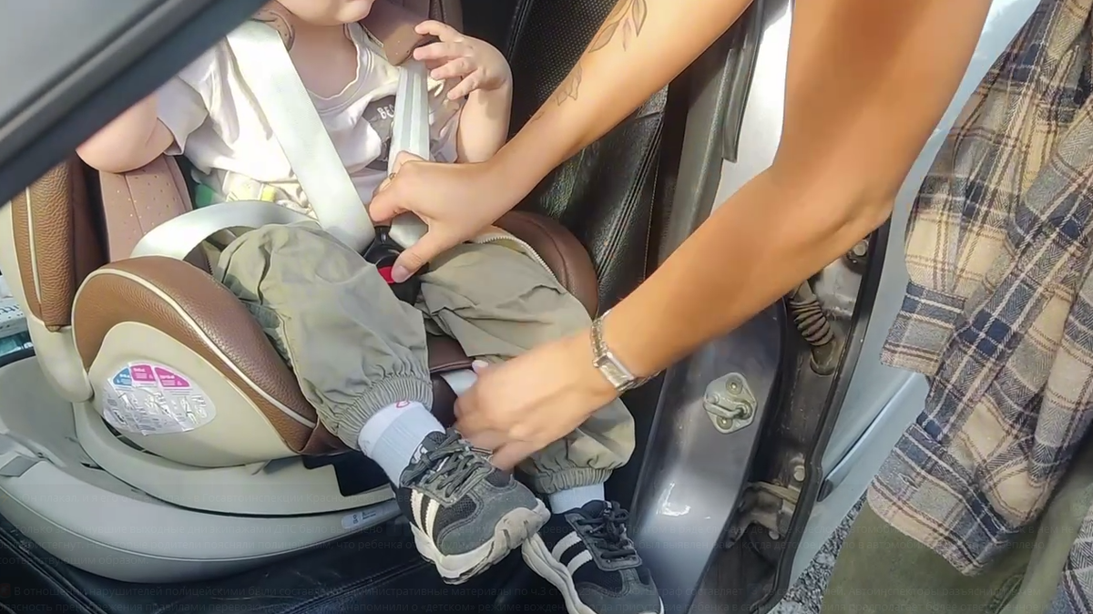     17 красноярских автомобилистов оштрафовали за неправильную перевозку детей