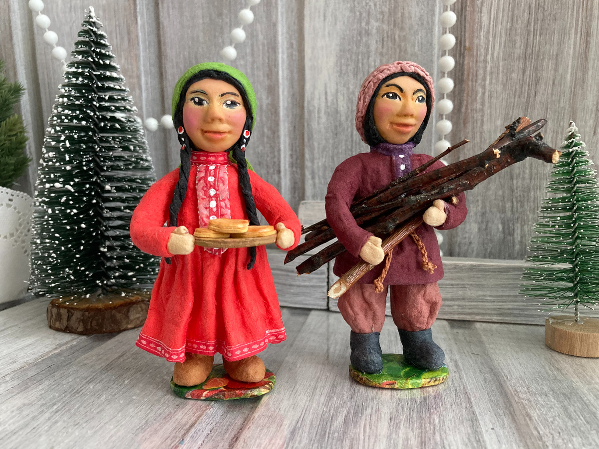 Сувенирные игрушки "Легенды Горной Шории" Фото: Елочные игрушки ЕленыКа