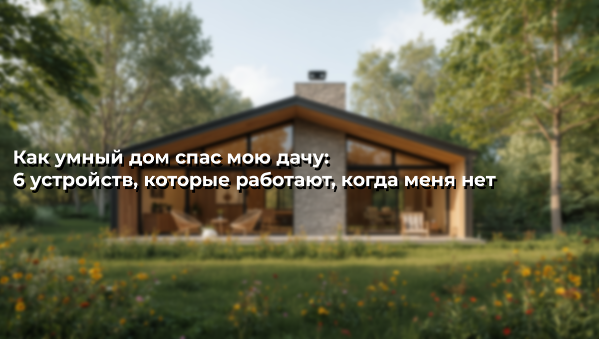 Я приехал на дачу — и обомлел. Теперь умный дом следит за домом 24/7