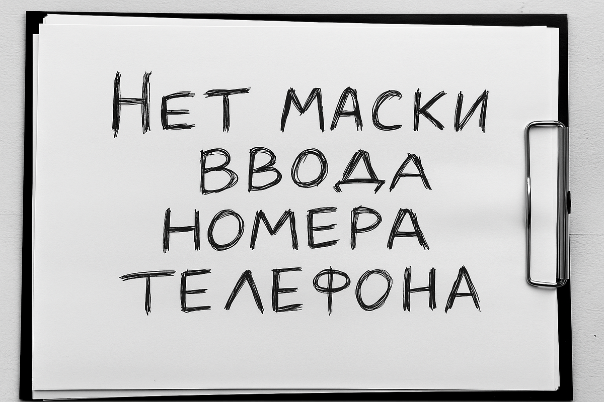  Поле ввода номера телефона: как буквы, пробелы и скобки сбивают пользователя с толку