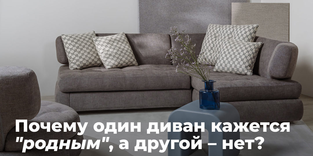 Почему один диван кажется «родным», а другой — нет?