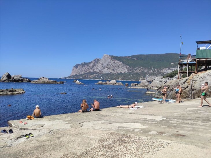  📷Пляж в урочище Ласпи, окрестности Севастополя. Фото Кирилла Сомова.