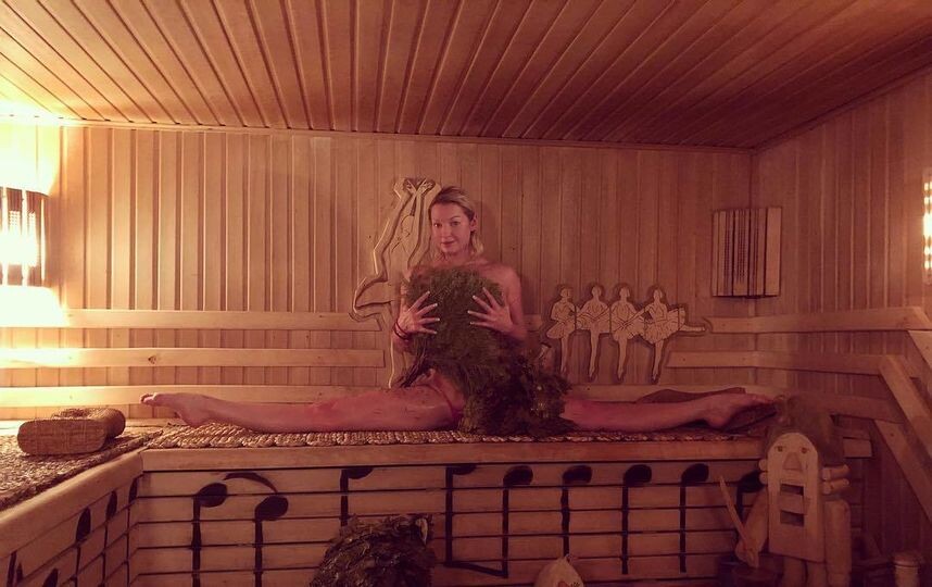    Волочкова в бане. Фото: соцсети
