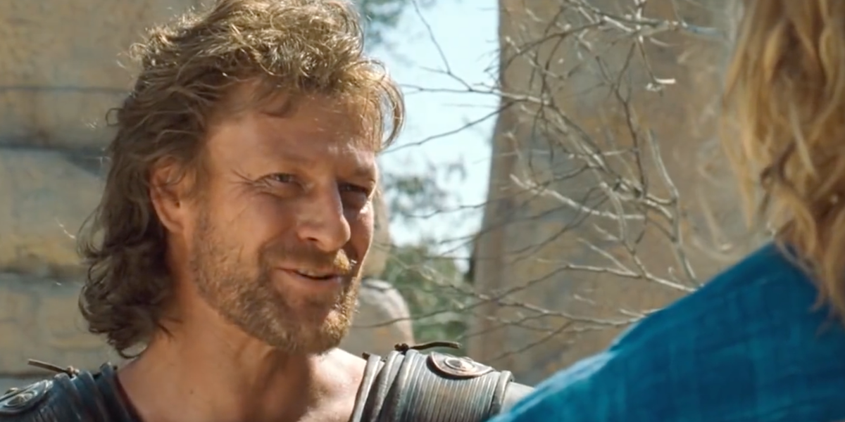 Шон Бин (Одиссей) в фильме "Троя" (реж. Вольфганг Петерсен, 2004)