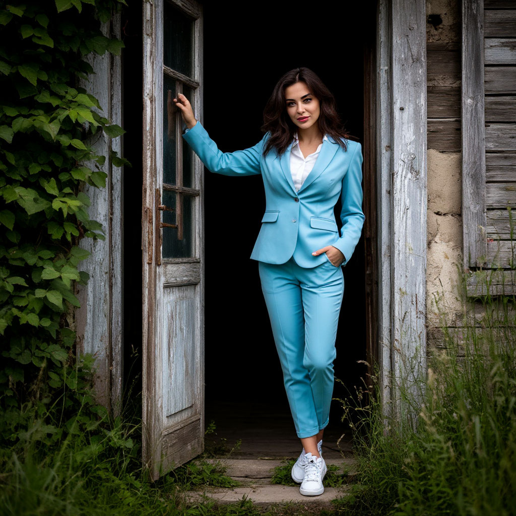 Городская девушка в деревне.