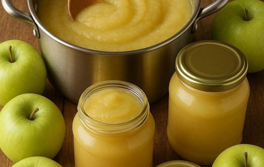 Здopoвая сладocть без caxaра: домашнее яблочное пюре