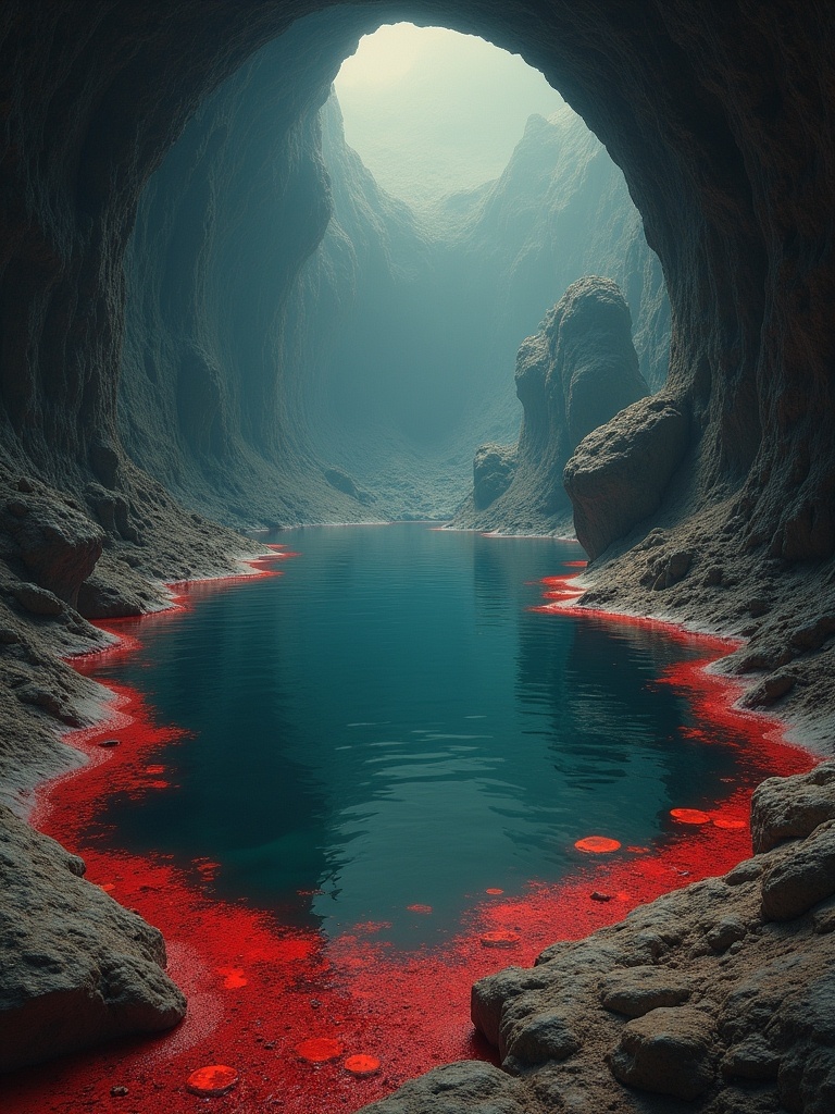 Примерно так выглядит место обитания бахров - аборигенов Амбахара. Изображение создано автором в "Метранпаж"