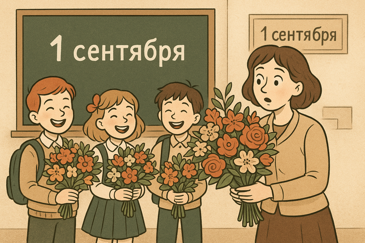 Школа стала центром общественной жизни, а цветы — символом благодарности и праздничного настроения.