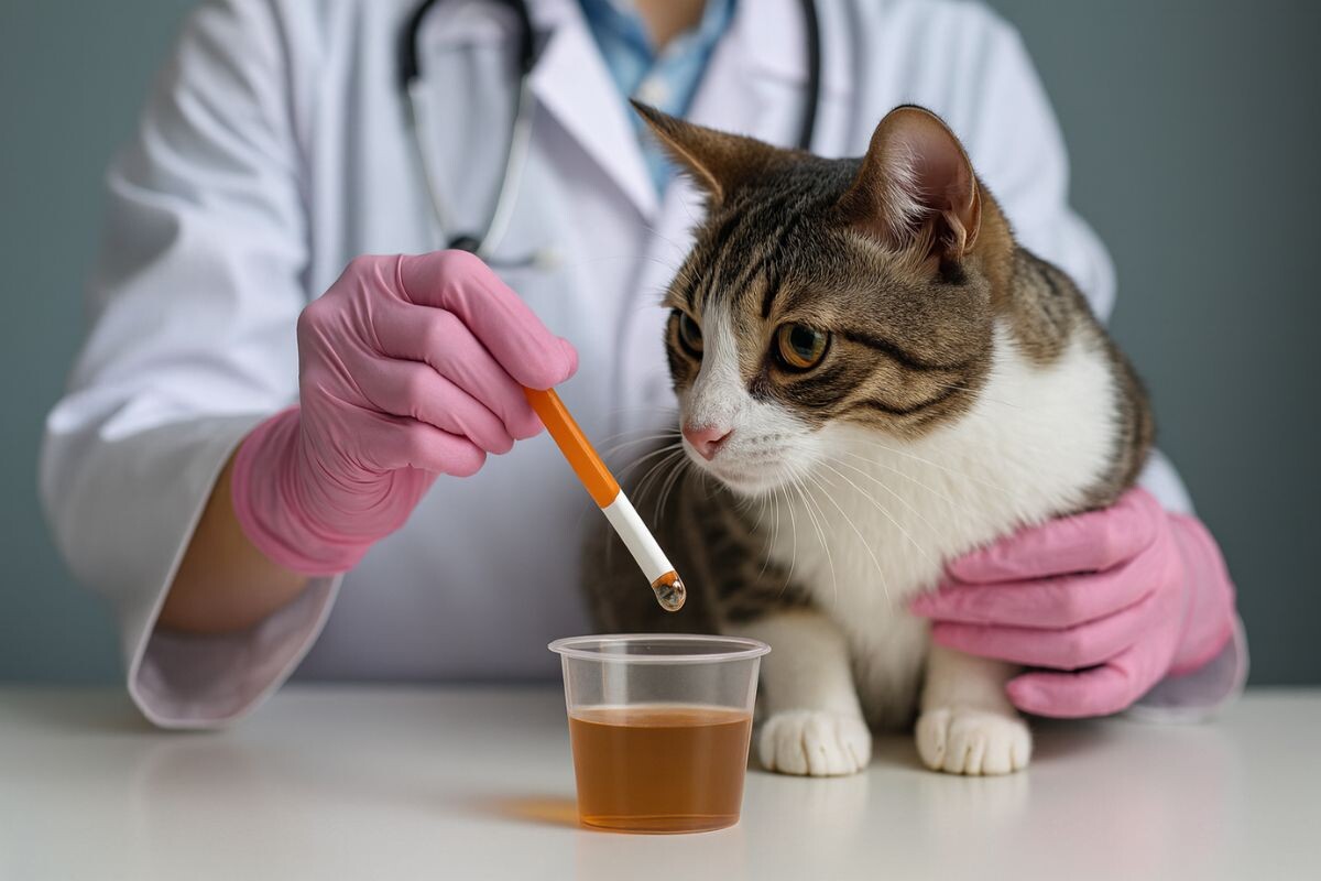 Кристаллы в моче у кошки