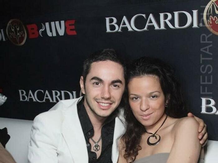 Тимур Родригез с супругой в начале брака. 