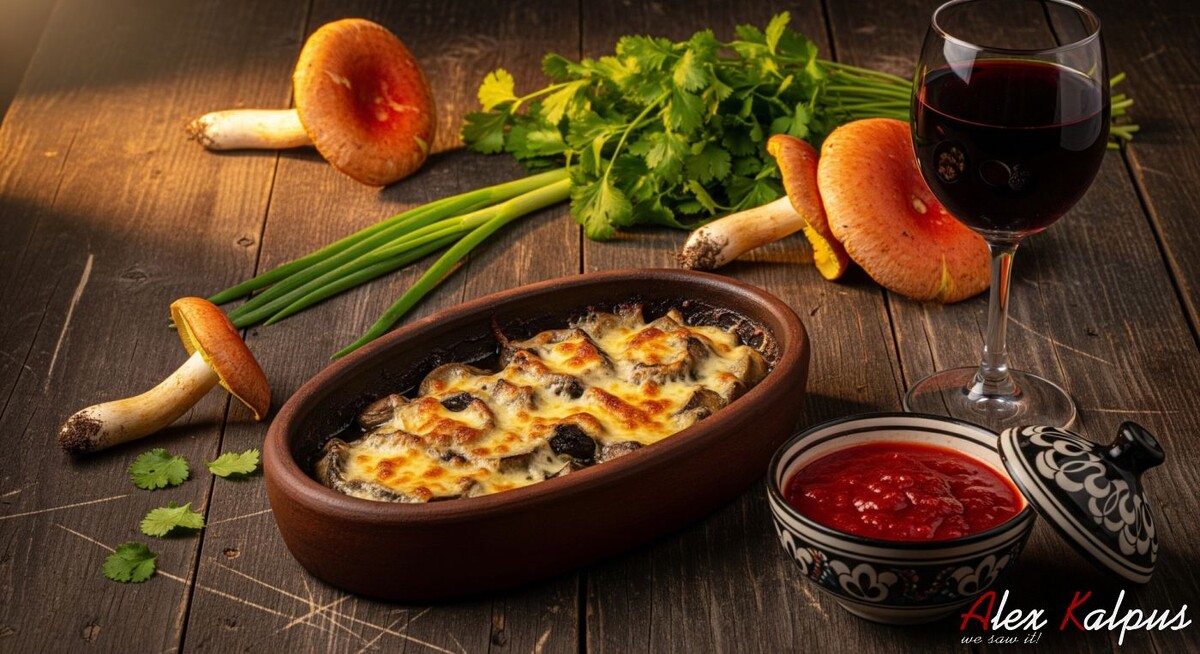 Рецепт грузинского блюда из крутого мухомора: нигви кецзэ с сулгуни