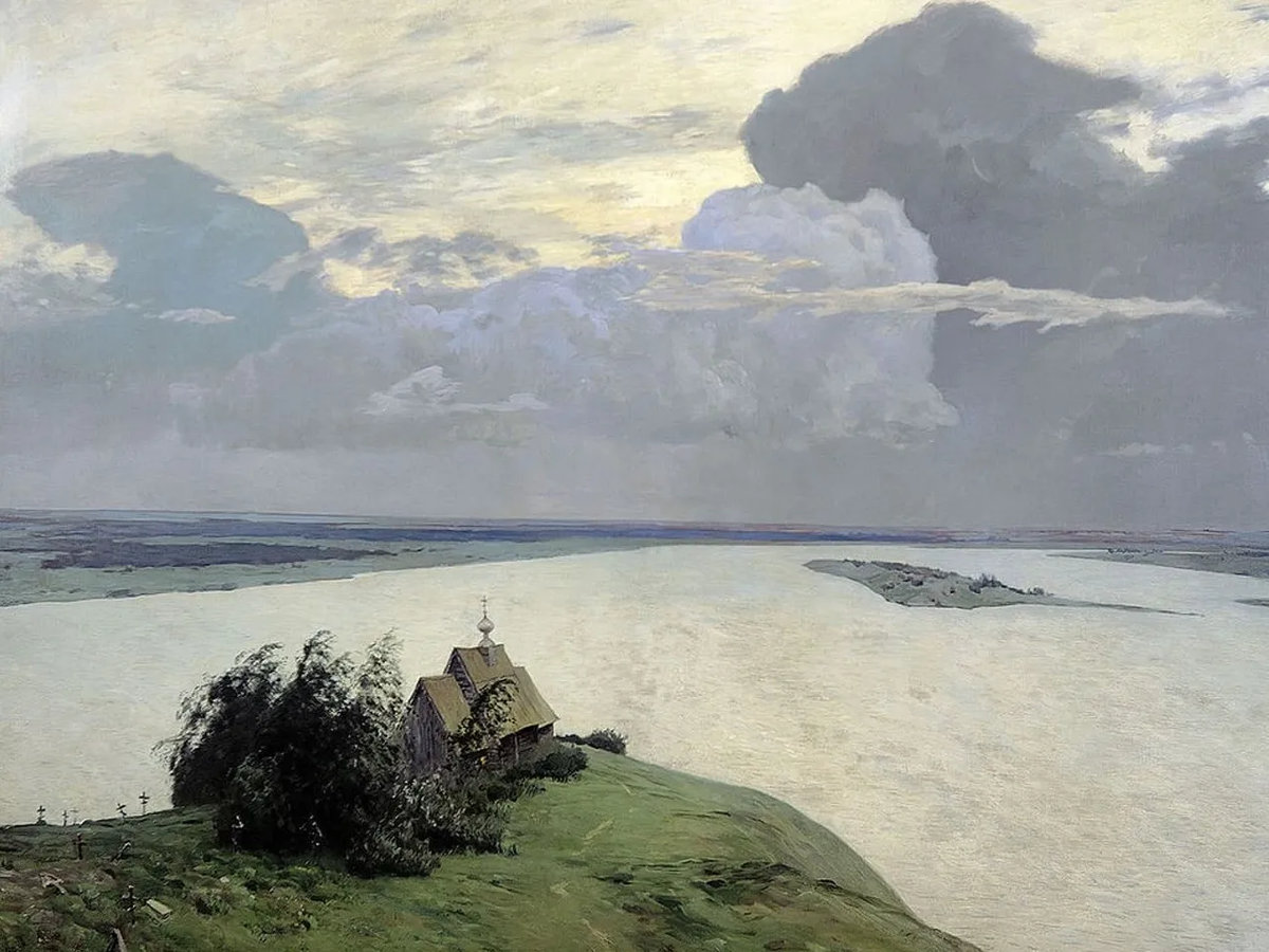  Над вечным покоем. 1894. Государственная Третьяковская галерея, Москва