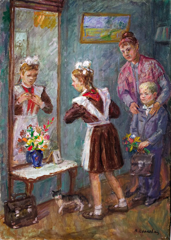 Клара Власова. 1 сентября, 1958. Частная коллекция