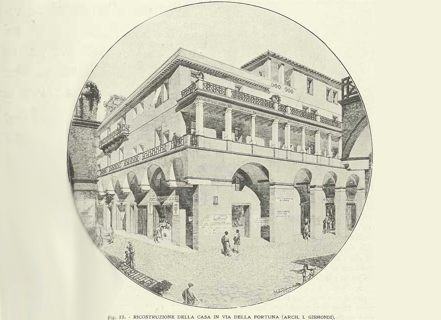 Инсула на гварюре 1923 года от археолога Итало Джисмонди