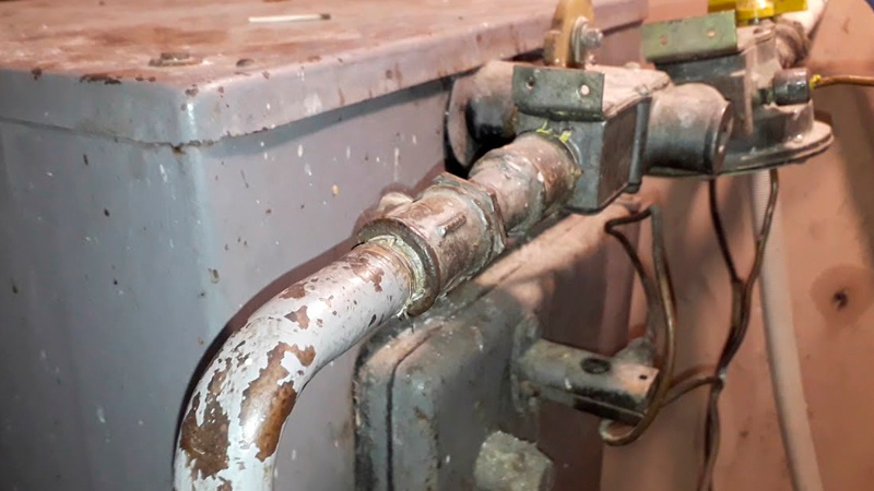 Повреждения чугунного котла