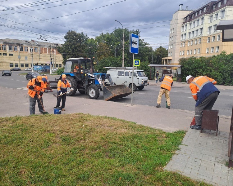     В Курске 99 человек наводят чистоту на улицах