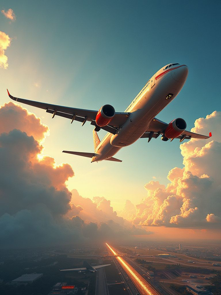 Первый полет Марго на самолете.