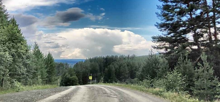    Дорога село Верхний Авзян - деревня Бельский. Источник: панорама Яндекс.Карт (июль, 2024 год)