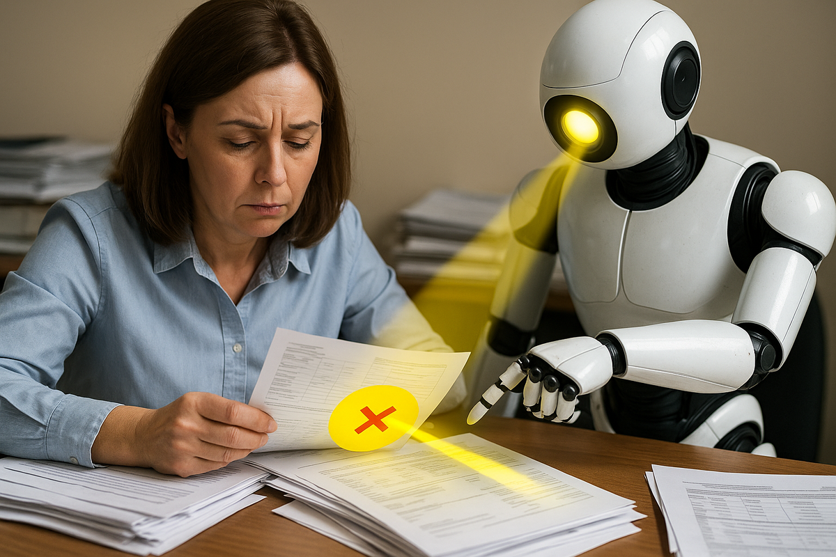 ИИ подсвечивает ошибки в документах, которые бухгалтер не заметил