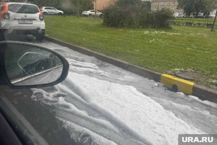 Улицы в Санкт-Петербурге засыпаны мокрым снегом. Фото: Алина Лазорская © URA.RU