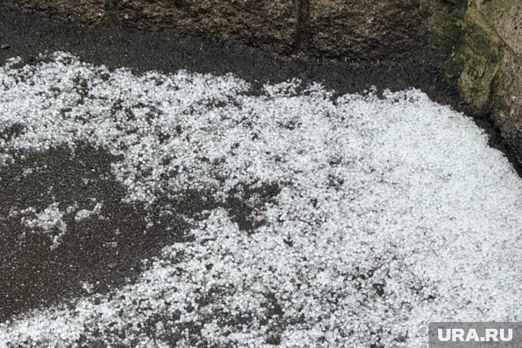 Град и снег выпали в северной столице за шесть дней до конца лета. Фото: Алина Лазорская © URA.RU