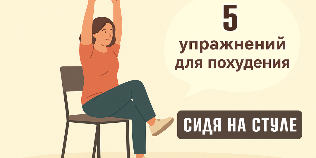 Топ-5 кардио-упражнений сидя на стуле: похудение и здоровье без лишней нагрузки