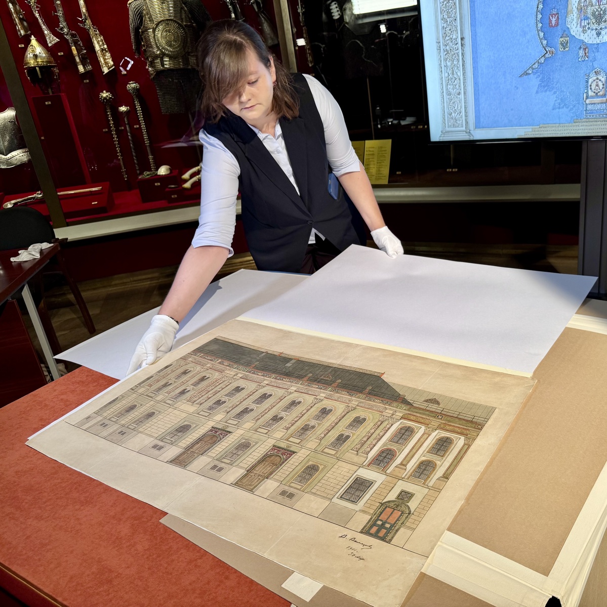    Проект окраски Оружейной палаты художника Виктора Васнецова. 1901 / Фото: Екатерина Якушева