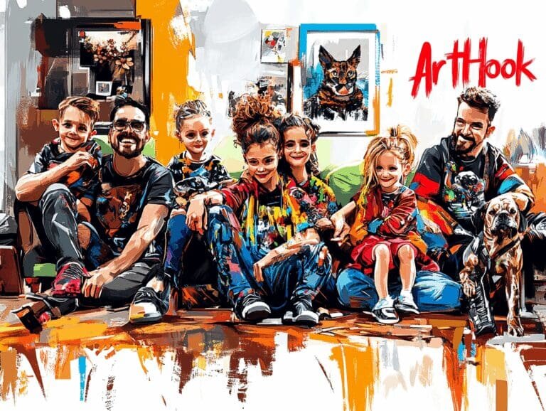    Семейный портрет на заказ: как сохранить тепло поколений и создать уникальное произведение искусства для вашего дома Art-Hook.Ru