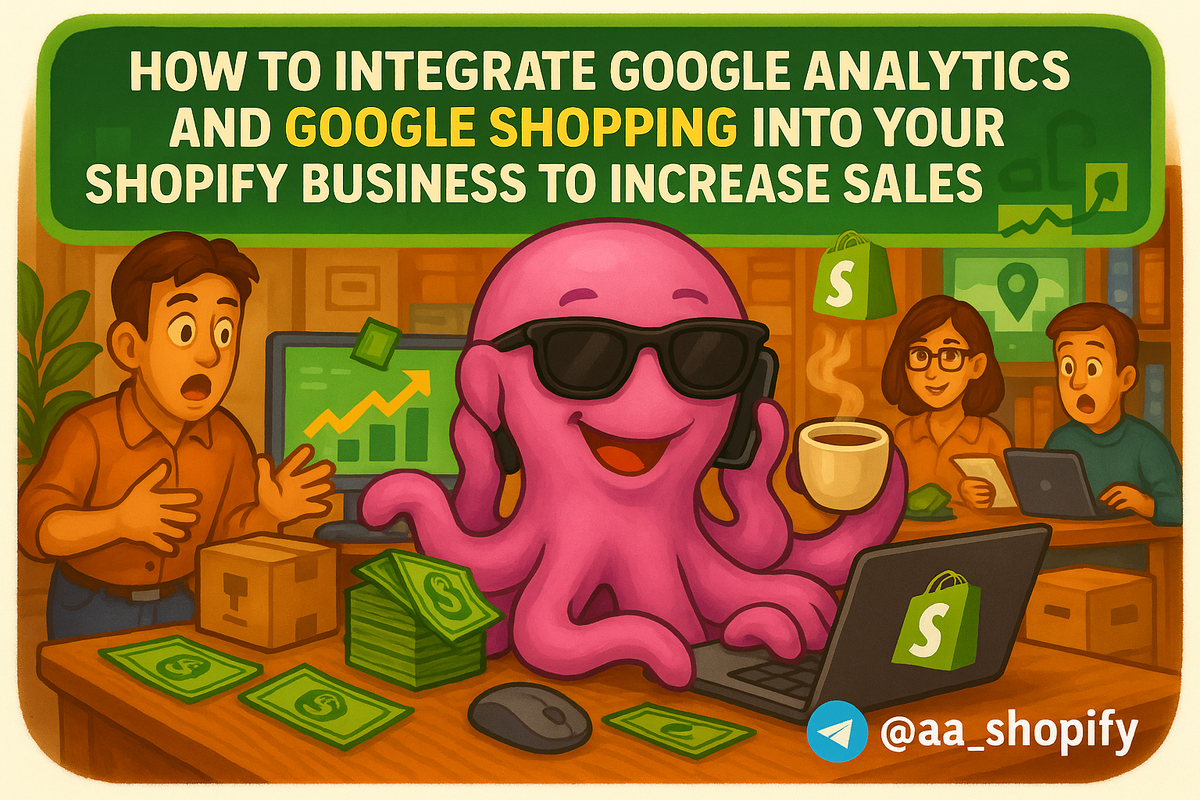    Как интегрировать Google Analytics и Google Shopping в ваш бизнес на Шопифай для увеличения продаж и аналитики? aa_ecom