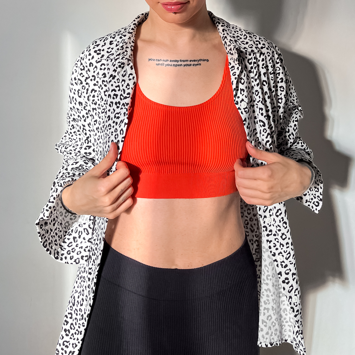 Моя татуировка: "you can run away from everything, until you open your eyes" (строчки из песни Честера Беннингтона)