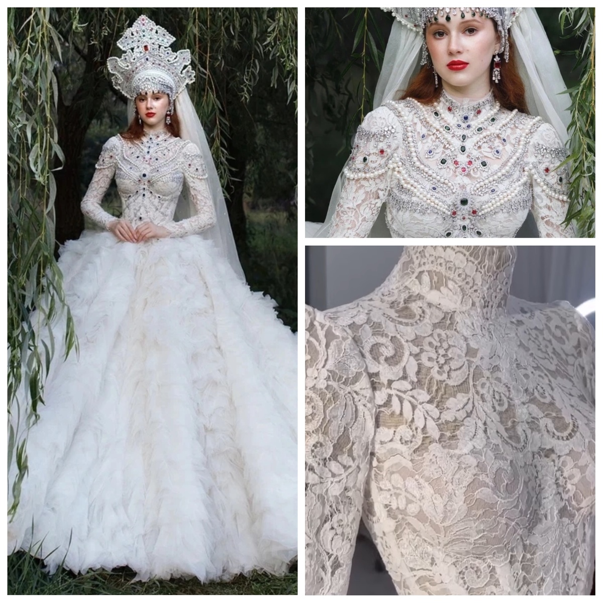 Платье "Царевна-Лебедь" модельер Ольга Малярова 