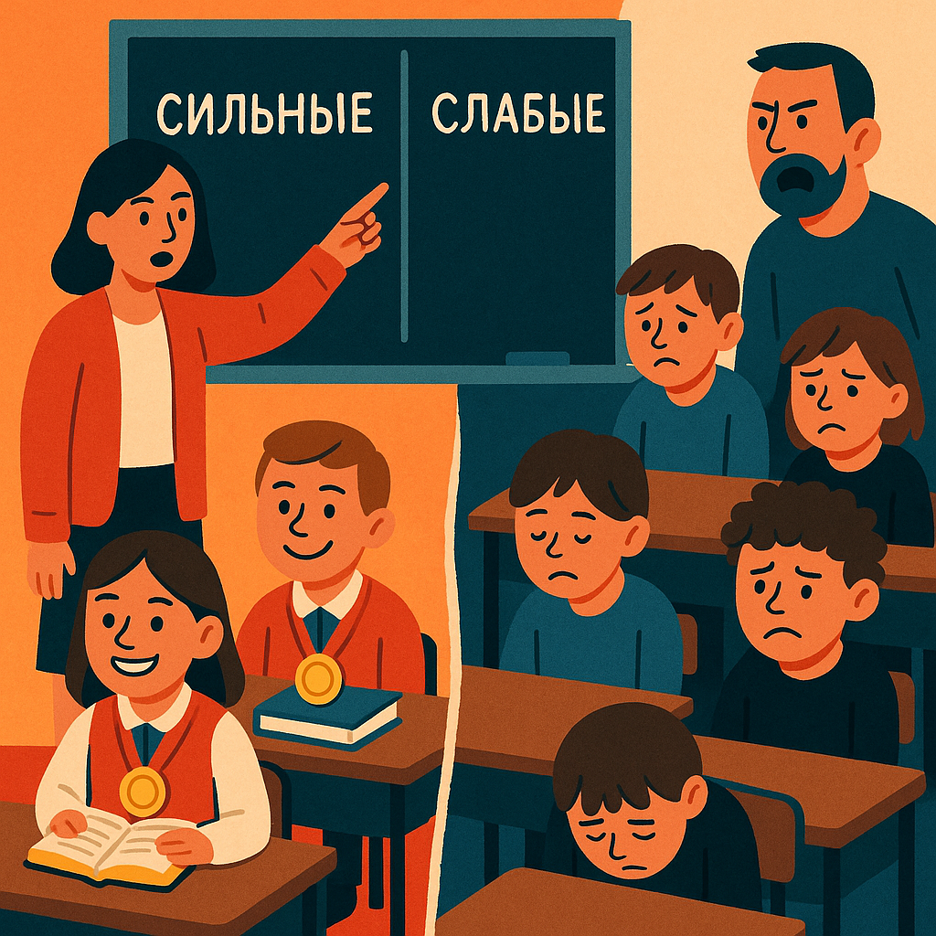 В нашем классе теперь есть «высшая каста» и «второй сорт». И это сделала учительница