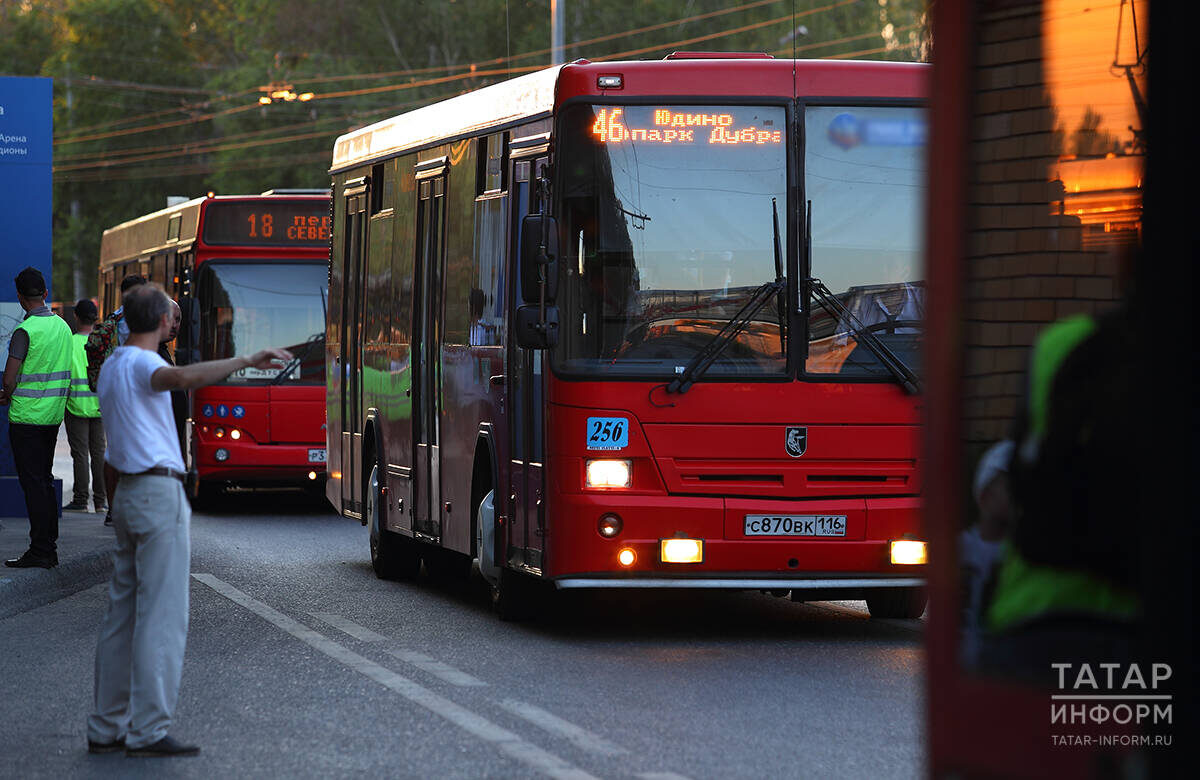30 августа городской общественный транспорт будет работать по графику выходного дня с продлением режима до 23:30Фото: © Михаил Захаров / «Татар-информ»