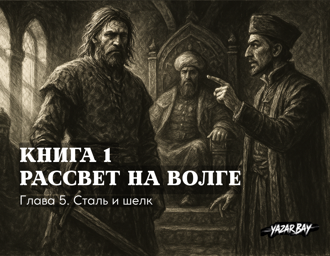 Простой воин-пограничник сталкивается с лживым послом в тронном зале эмира Волжской Булгарии, и его единственное доказательство — слово маленькой девочки, видевшей кровавую расправу. ©Язар Бай