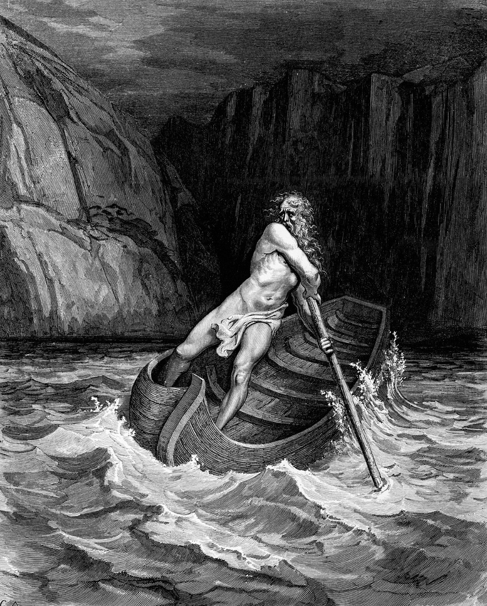 Харон, иллюстрация Гюстава Доре к «Божественной комедии» Данте