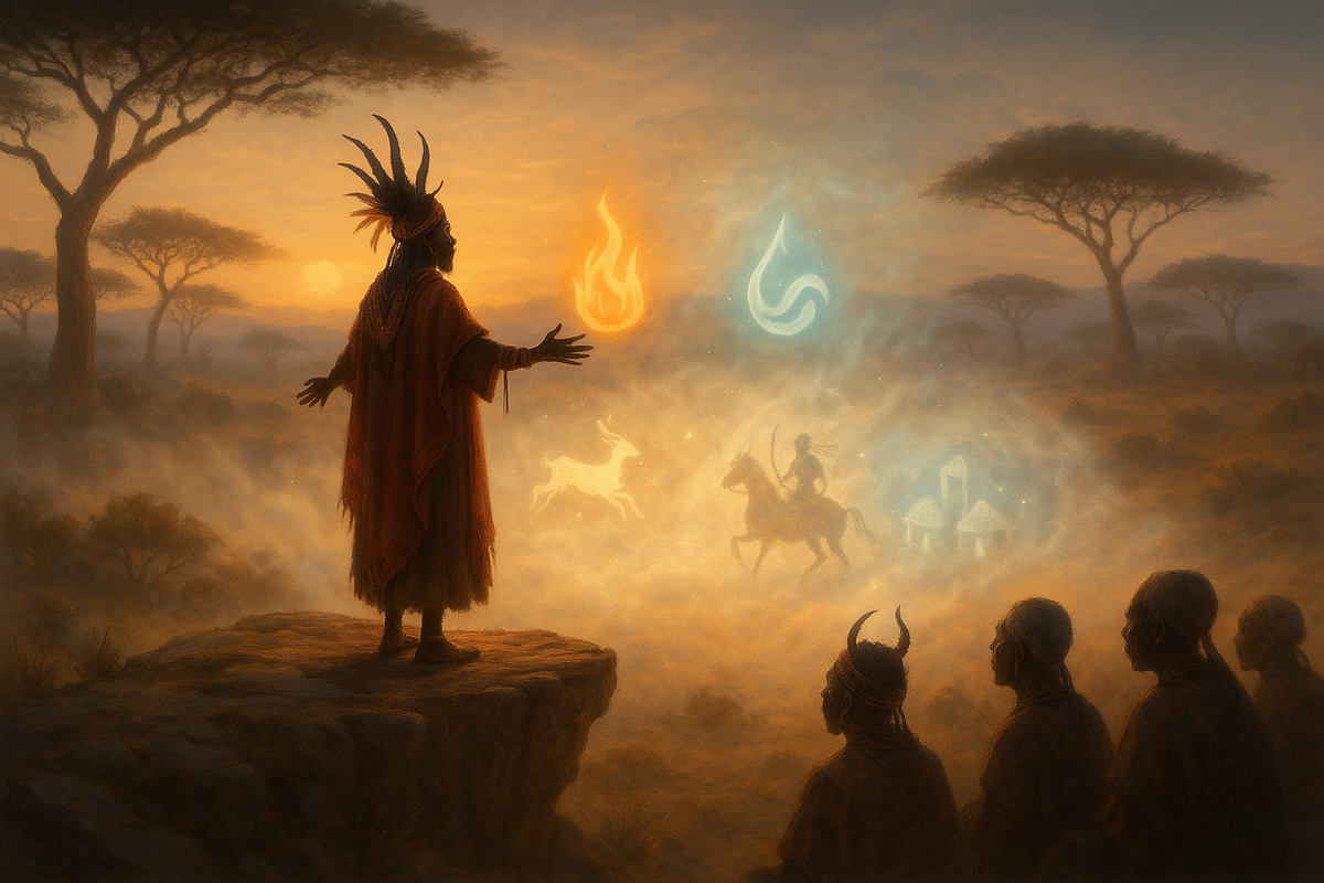 Пророчества Саигило, хранящиеся в памяти племени Датога, иногда сбывались, связывая прошлое, настоящее и будущее в единую духовную нить.