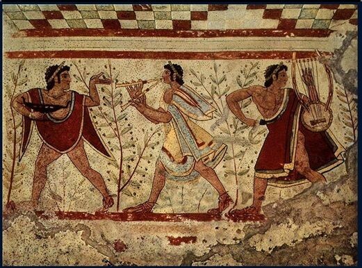 Этрусская фреска.