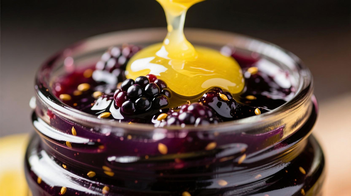 Ежевичное варенье с лимонным соком