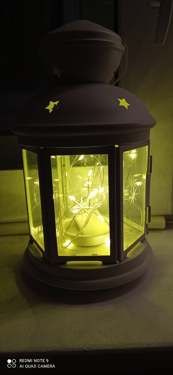 Та самая гирлянда из городка, подарили после конкурса